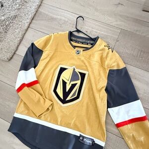 Fanatics Gold and Gray Hockey Jersey